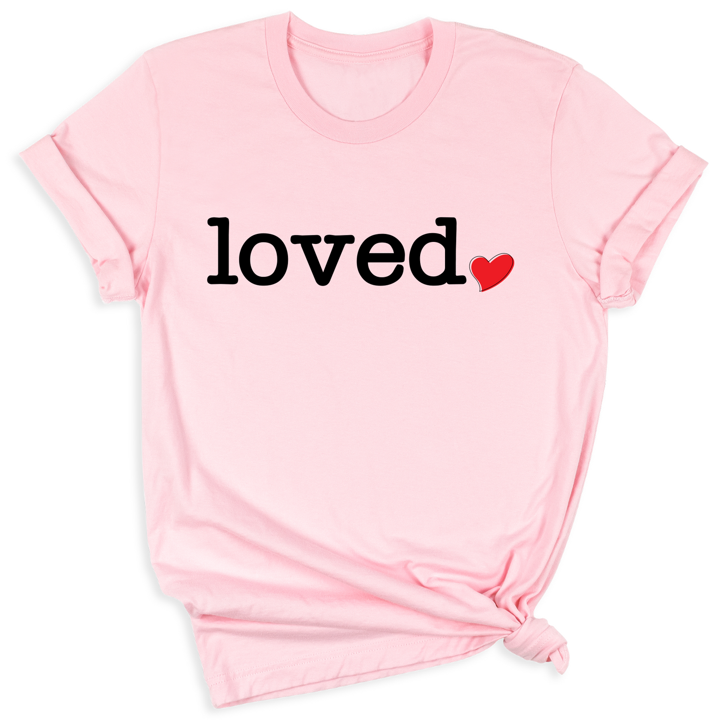 Loved DTF Transfer – Cute Heart Valentine Design - DTF NOVA