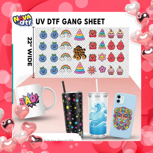 Build Your Own UV DTF Gang Sheet - DTF NOVA