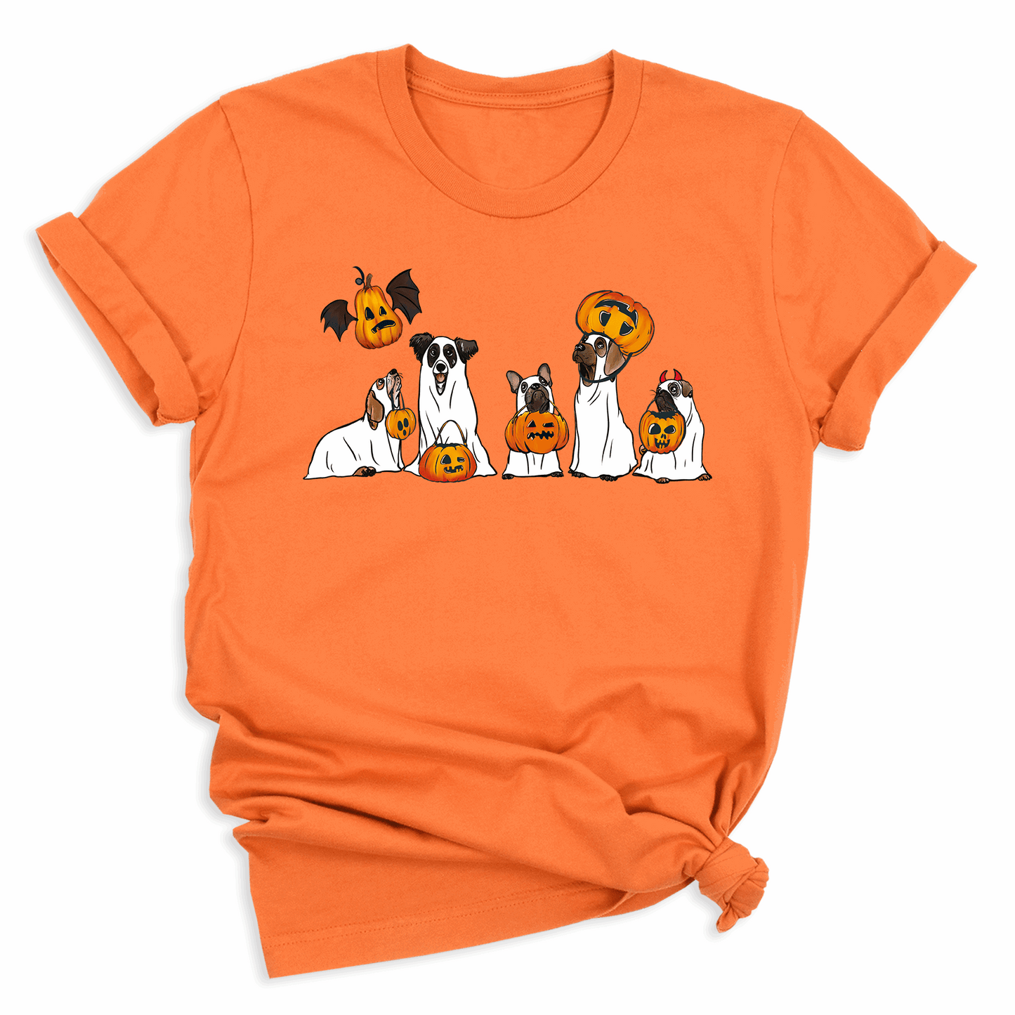 Cute Ghost Dogs Halloween DTF Transfer | Ready to Press | Pumpkin Dog Lover Halloween Heat Transfer - DTF NOVA