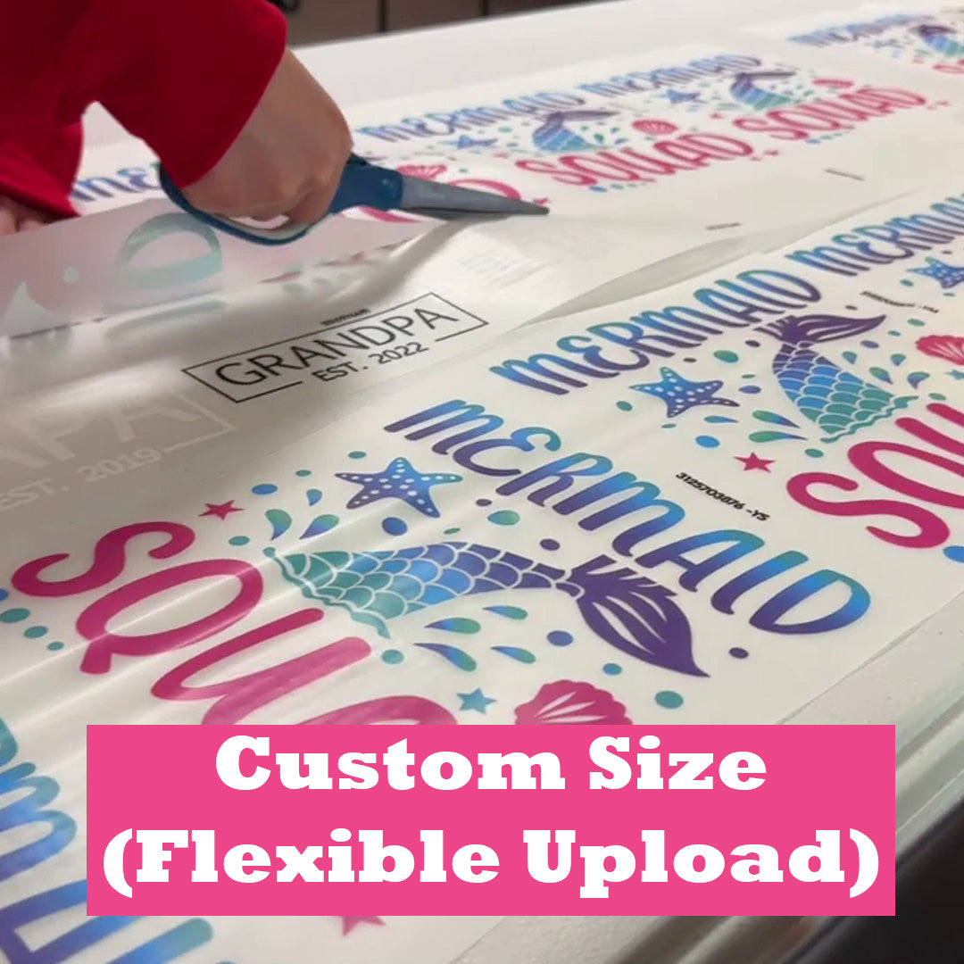 Flexible Upload DTF Transfer Gang Sheet ( Custom Size )