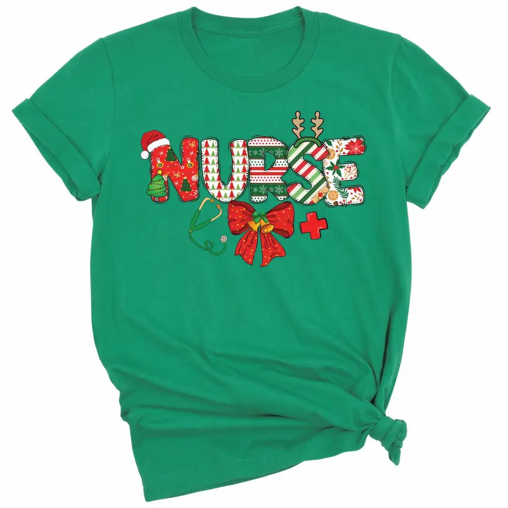 Nurse Christmas DTF Transfer – Holiday Nursing Shirt Ready to Press - DTF NOVA - Ready DTF Transfers - NOVA DTF