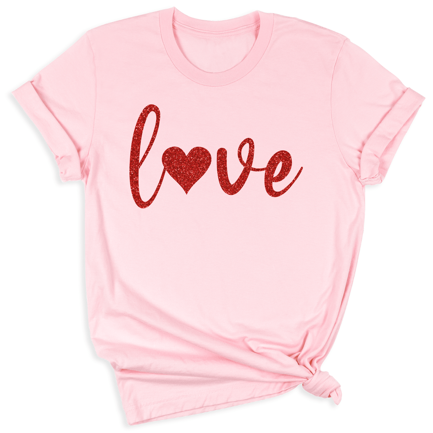 Valentine Love Heart Glitter DTF Transfer – Ready to Press - DTF NOVA - Ready DTF Transfers - NOVA DTF