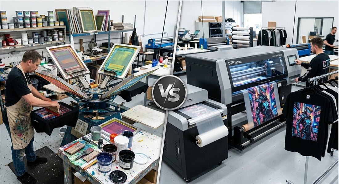 DTF vs. Screen Printing: Which is More Profitable for Your T-Shirt Business in 2026? - DTF NOVA