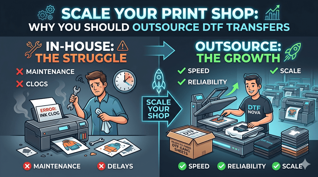 Scale Your Print Shop: Why You Should Outsource DTF Transfers - DTF NOVA