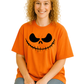 Pumpkin Face DTF Transfer, Halloween Smile DTF Ready to Press, Spooky Jack-O-Lantern Heat Transfer