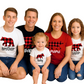 Buffalo Plaid Bear Family DTF Transfer – Christmas Matching Ready to Press Heat Transfer