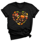 Fall Pumpkin Heart DTF Transfer – Funny Thanksgiving & Halloween Ready to Press Heat Transfer