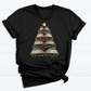 Books Tree Christmas DTF Transfer – Book Lover Holiday Ready to Press Heat Transfer
