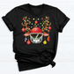 Football Christmas DTF Transfer – Santa Hat Sports Holiday Ready to Press