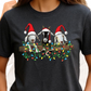 Santa Hat Goat Christmas DTF Transfer – Funny Farm Animal Holiday Ready to Press