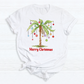 Merry Palm Tree Christmas DTF Transfer – Tropical Holiday Beach Ready to Press Heat Transfer