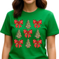 Coquette Bow Christmas Tree DTF Transfer – Girly Holiday Ready to Press