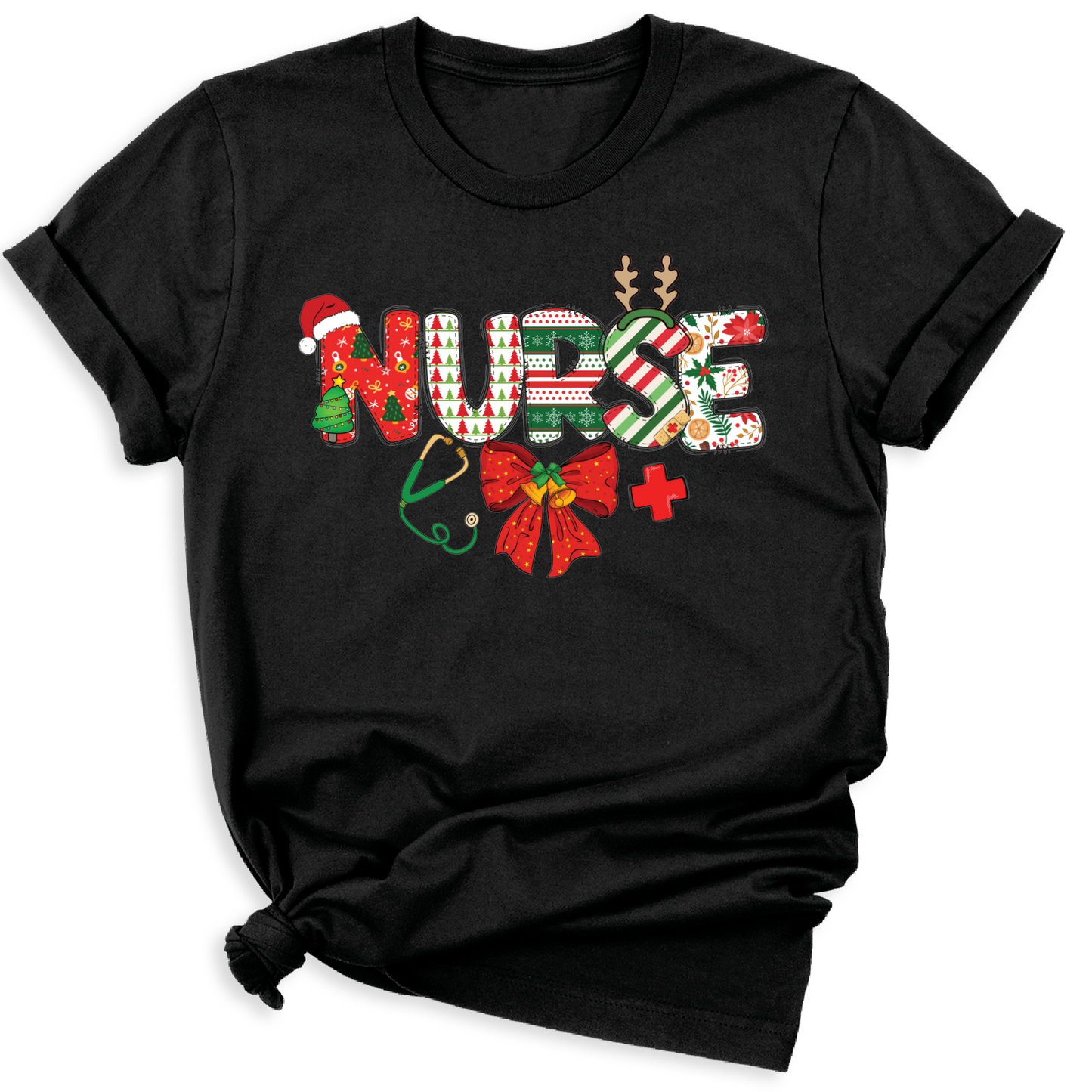 Nurse Christmas DTF Transfer – Holiday Nursing Shirt Ready to Press