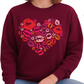 Heart Lips Valentine DTF Transfer – Cute Love & Kiss Design - DTF NOVA