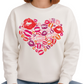 Heart Lips Valentine DTF Transfer – Cute Love & Kiss Design - DTF NOVA