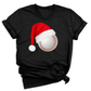 Christmas Baseball Ball with Santa Hat DTF Transfer – Ready to Press Heat Transfer