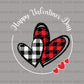 Buffalo Plaid Valentine Hearts DTF Transfer – Love & Anniversary - DTF NOVA
