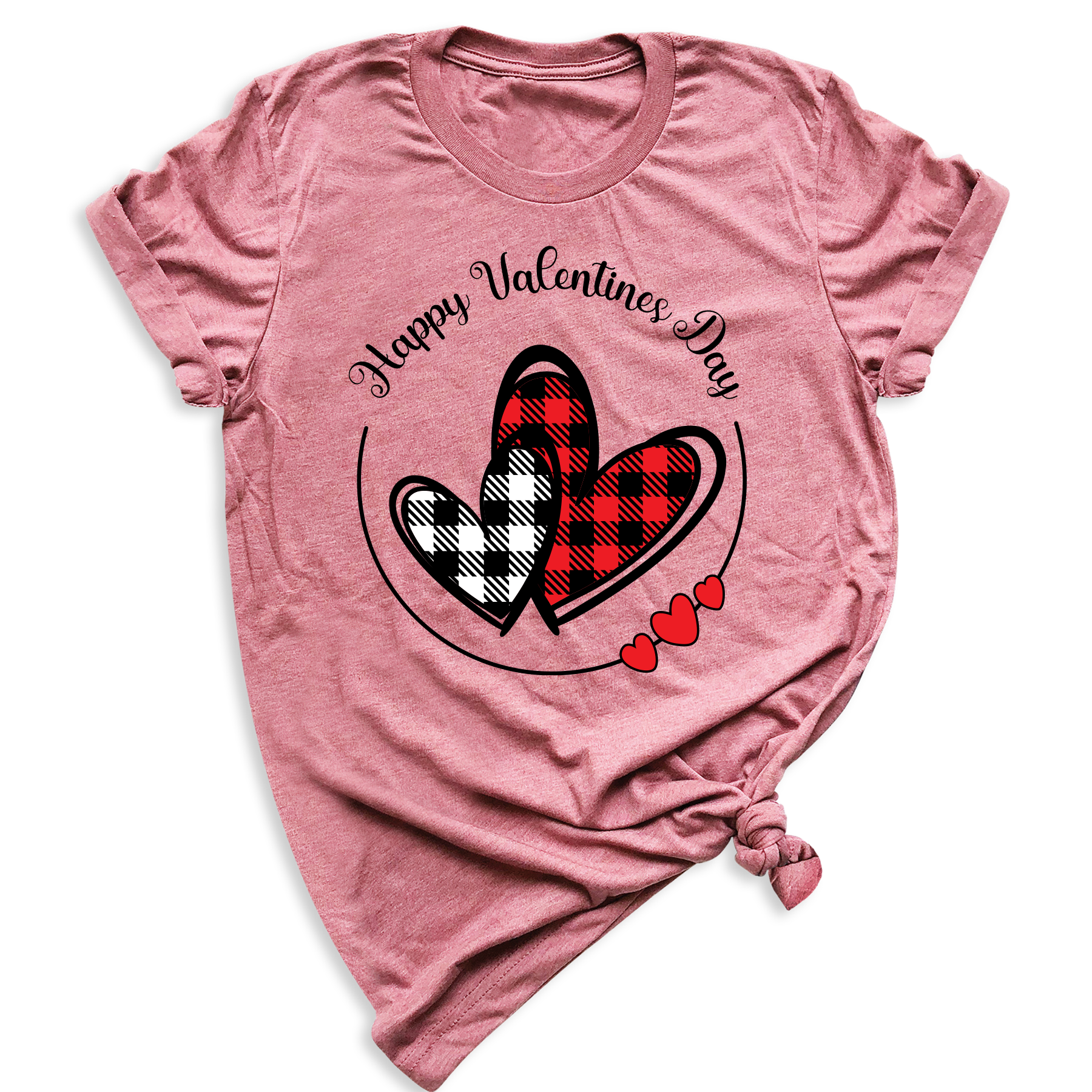 Buffalo Plaid Valentine Hearts DTF Transfer – Love & Anniversary - DTF NOVA