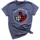Buffalo Plaid Valentine Hearts DTF Transfer – Love & Anniversary - DTF NOVA