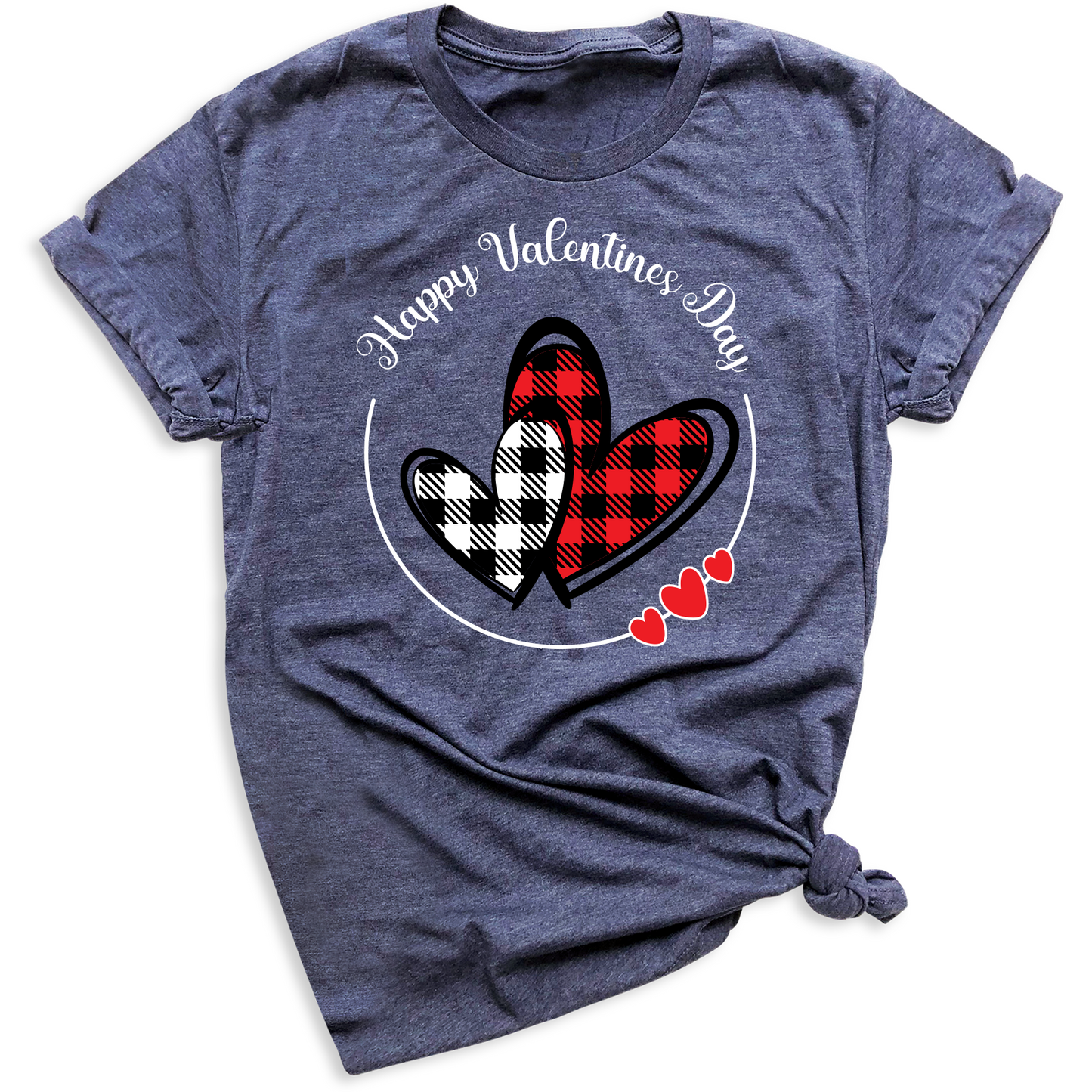 Buffalo Plaid Valentine Hearts DTF Transfer – Love & Anniversary - DTF NOVA