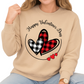 Buffalo Plaid Valentine Hearts DTF Transfer – Love & Anniversary - DTF NOVA