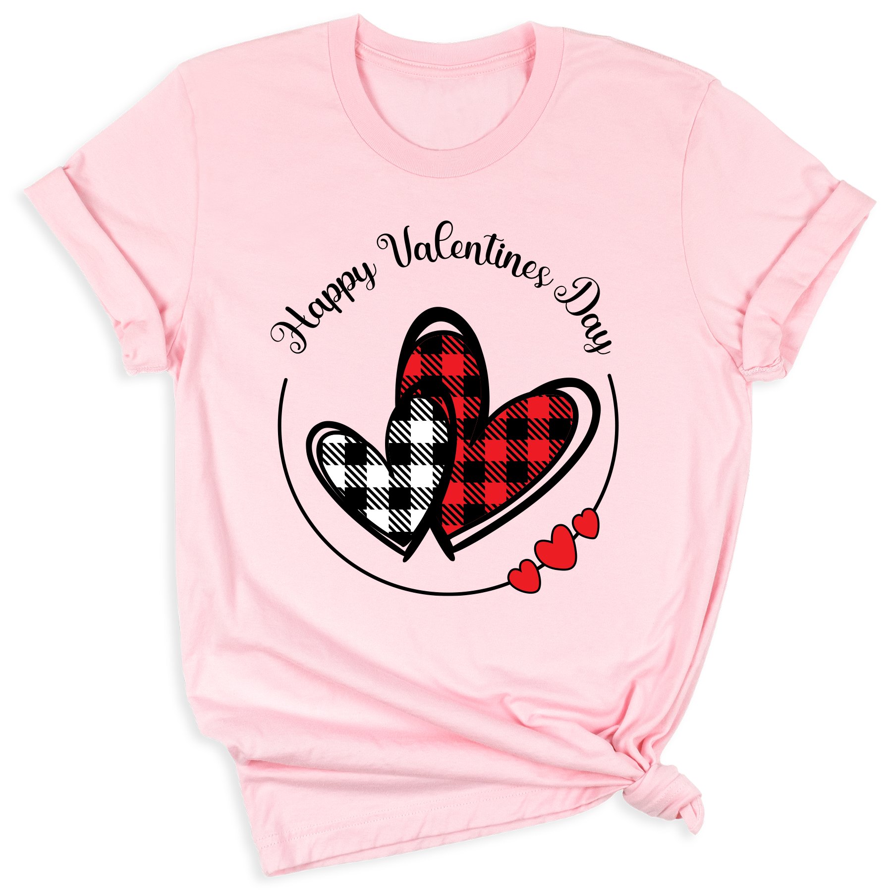 Buffalo Plaid Valentine Hearts DTF Transfer – Love & Anniversary - DTF NOVA