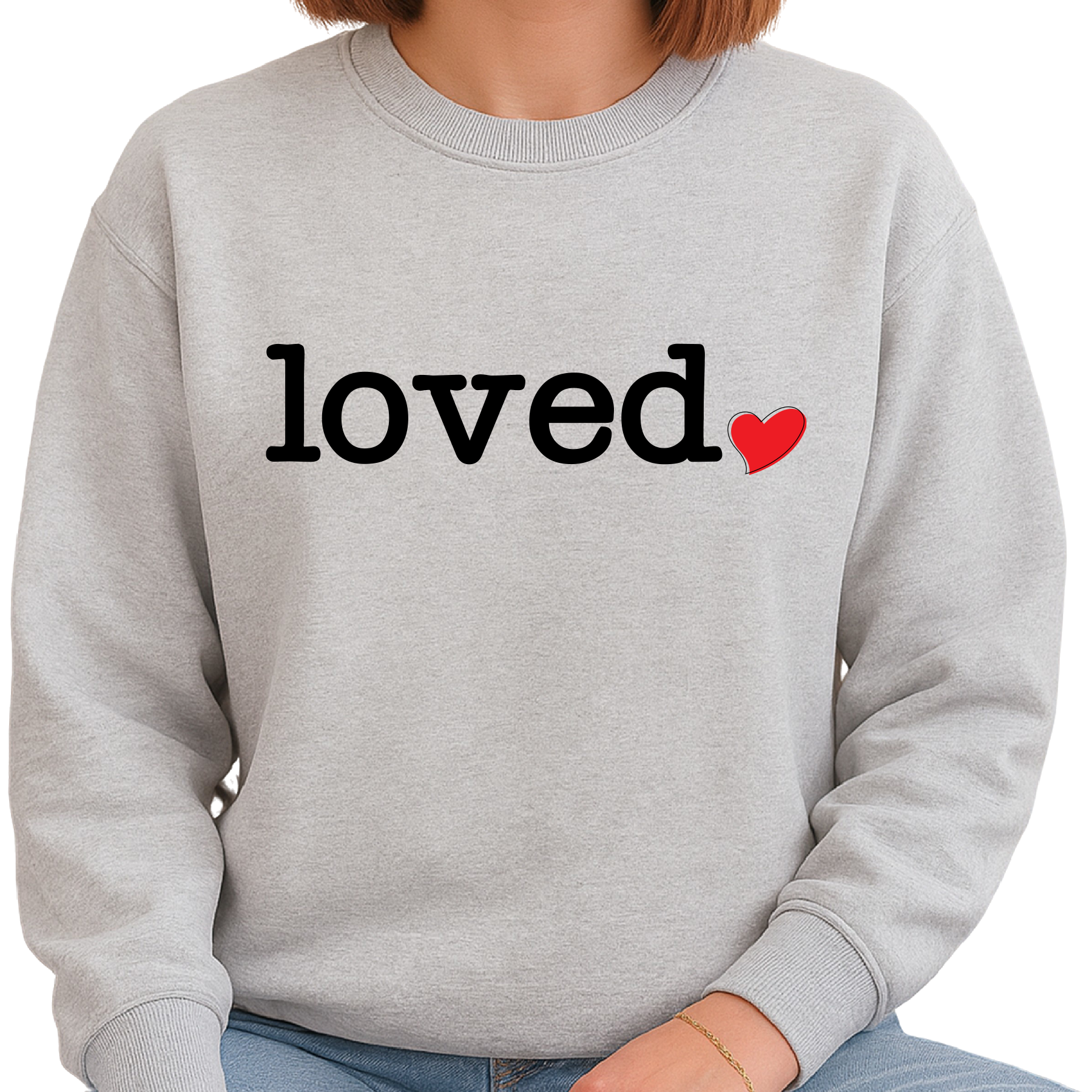 Loved DTF Transfer – Cute Heart Valentine Design - DTF NOVA