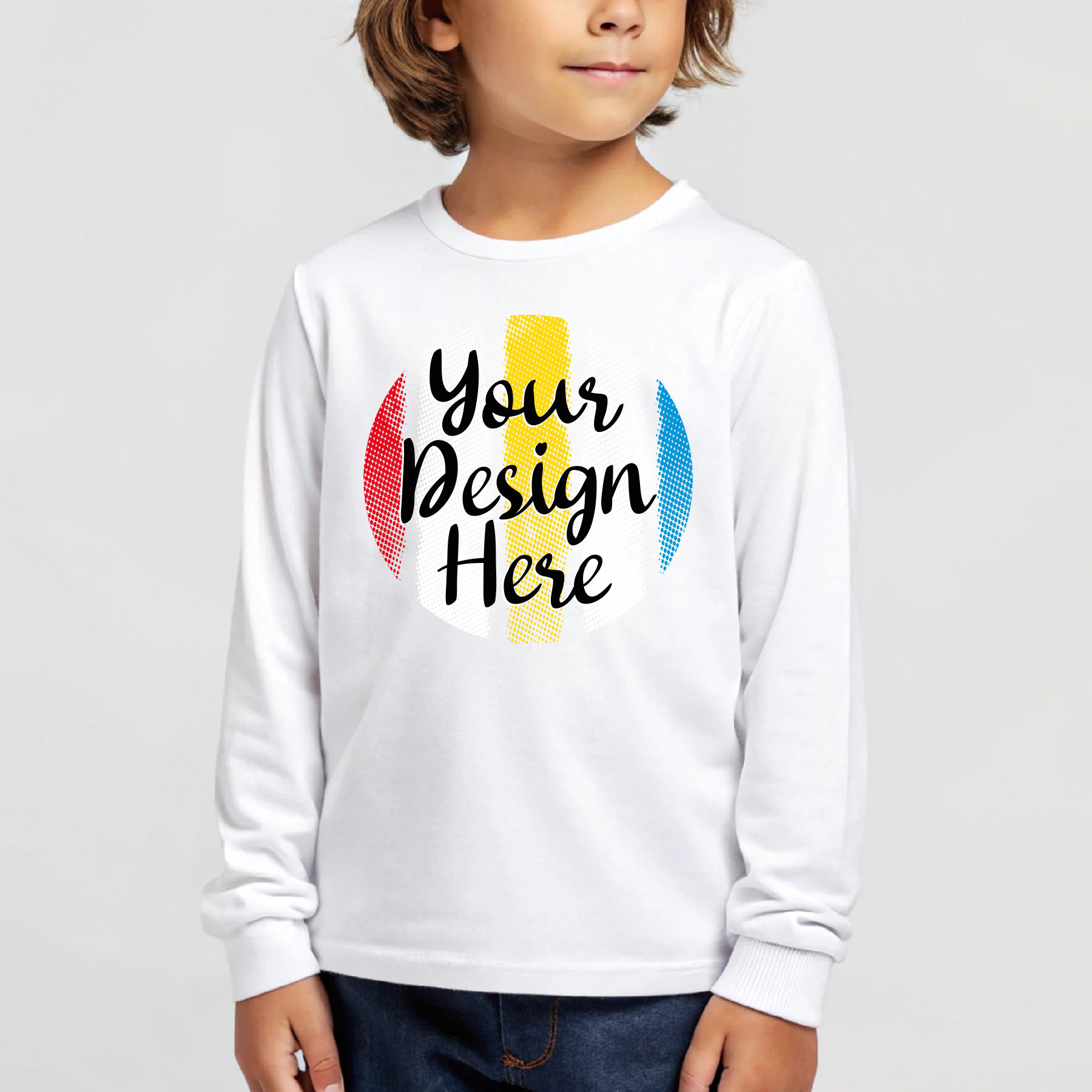 Youth Unisex Jersey Long Sleeve Tee - DTF NOVA