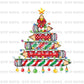 Christmas Pencil Tree Teacher DTF Transfer – Ready to Press Heat Transfers