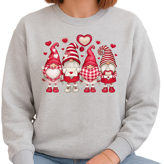 Valentine Gnomes DTF Transfer Ready to Press Heart Design - DTF NOVA