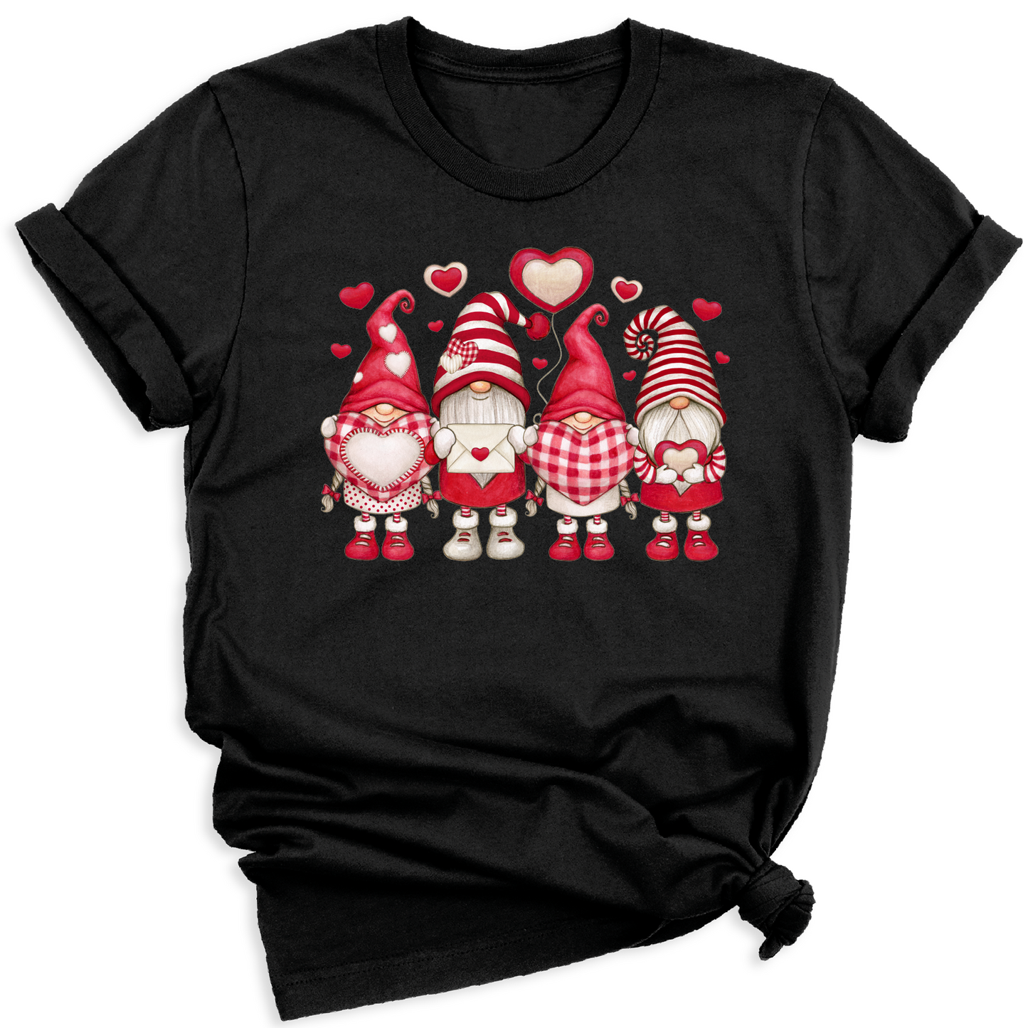 Valentine Gnomes DTF Transfer Ready to Press Heart Design - DTF NOVA