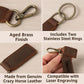 Custom Laser Engraved Leather Keychain