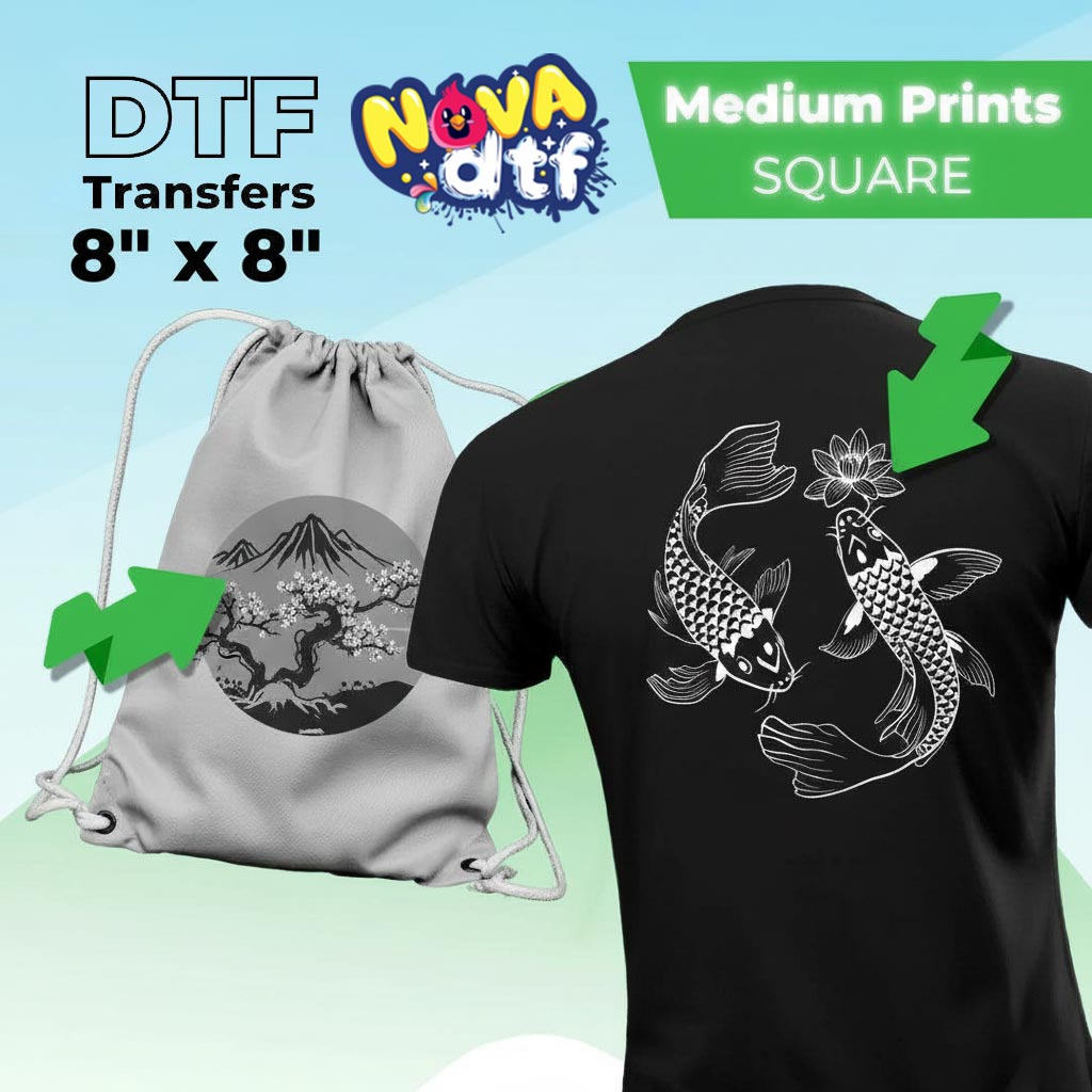 DTF Transfers by Size - DTF NOVA