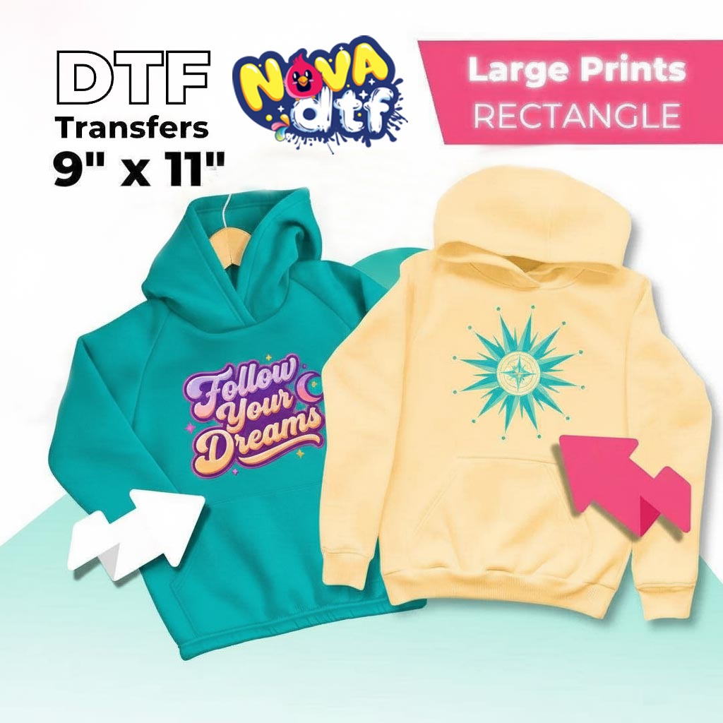 DTF Transfers by Size - DTF NOVA