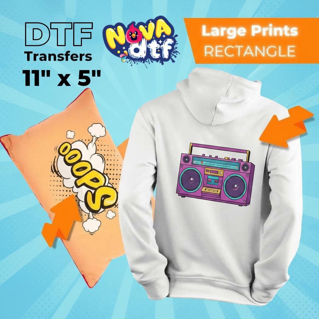 DTF Transfers by Size - DTF NOVA