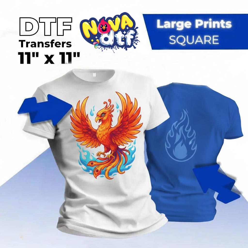 DTF Transfers by Size - DTF NOVA