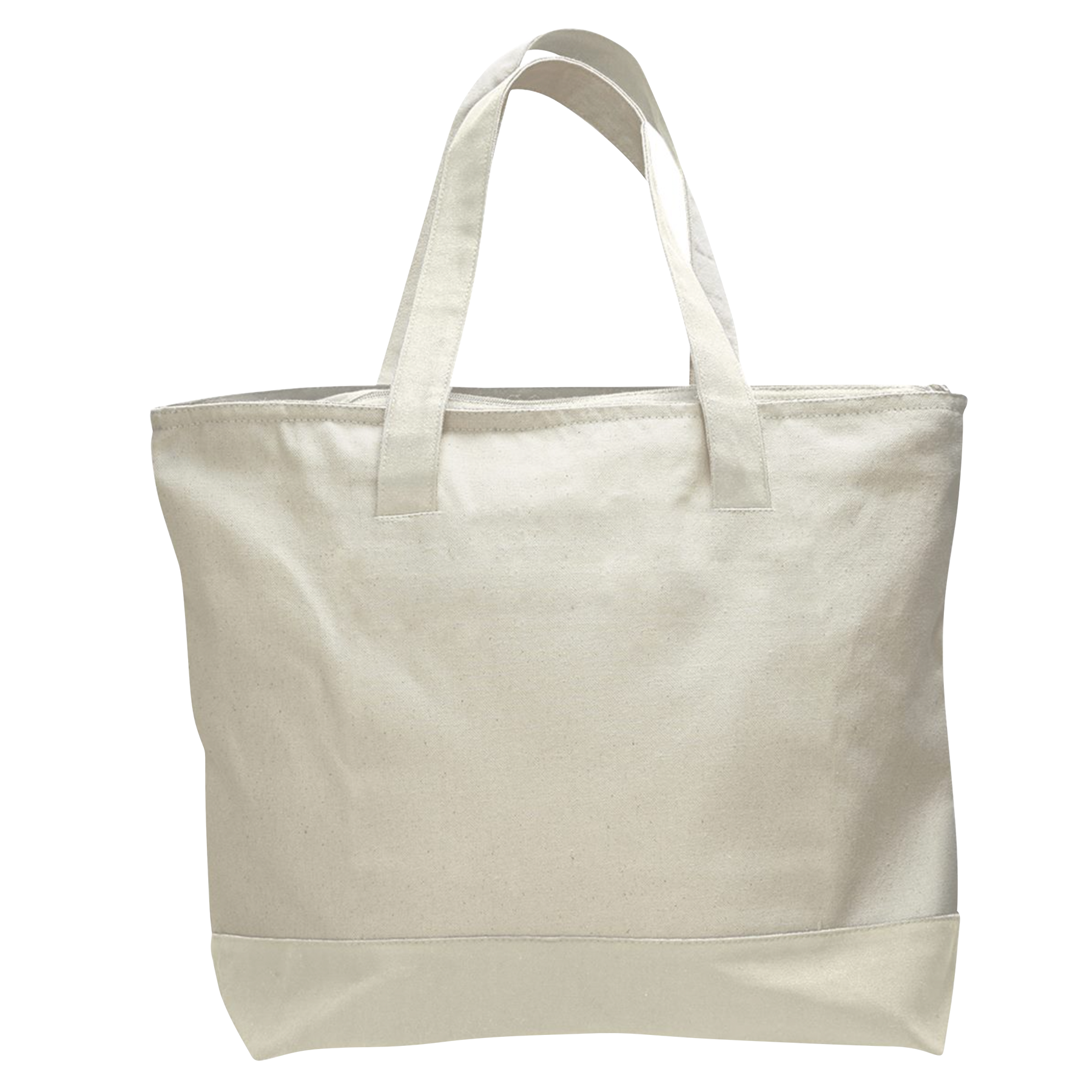 Zippered Canvas Tote Bag - DTF NOVA