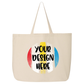 Jumbo Cotton Canvas Tote Bag - DTF NOVA