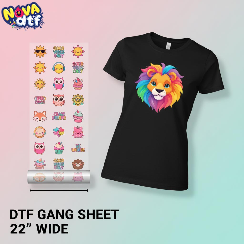 Upload DTF Transfer Gang Sheet