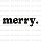 Merry Christmas DTF Transfer 2025 – Holiday Matching Group Ready to Press