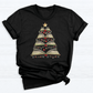 Books Tree Christmas DTF Transfer – Book Lover Holiday Ready to Press Heat Transfer - DTF NOVA
