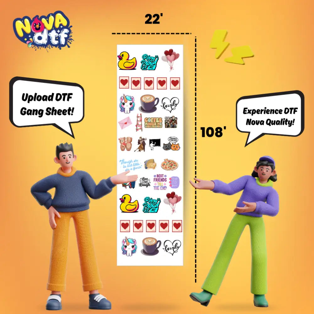 Build Your Own DTF Gang Sheet - 22x108