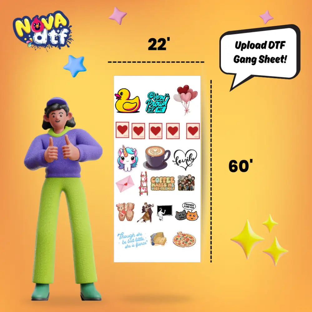 Build Your Own DTF Gang Sheet - 22x60