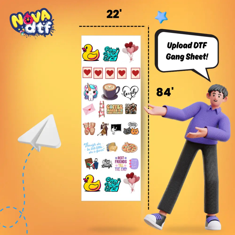 Build Your Own DTF Gang Sheet - 22x84
