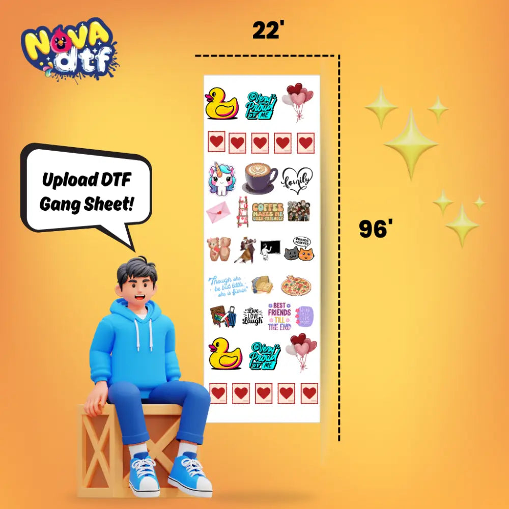 Build Your Own DTF Gang Sheet - 22x96