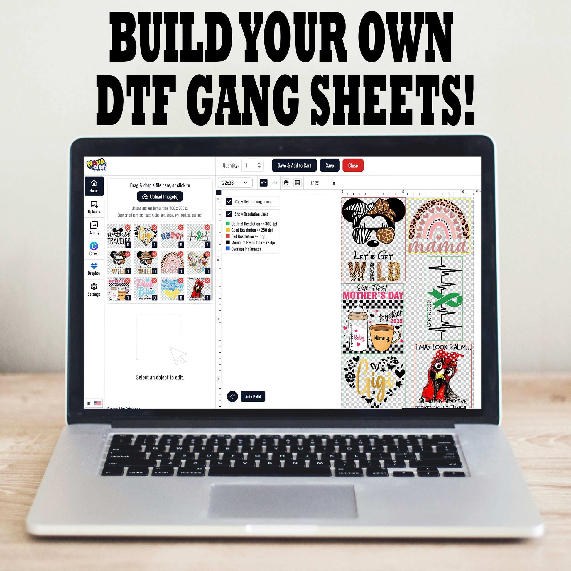 Build Your Own DTF Gang Sheet - DTF NOVA