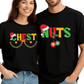 Chest Nuts Christmas DTF Transfer – Funny Couple Matching Holiday Ready to Press - DTF NOVA