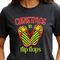 Christmas in Flip Flops DTF Transfer – Tropical Summer Christmas Ready to Press Heat Transfer - DTF NOVA