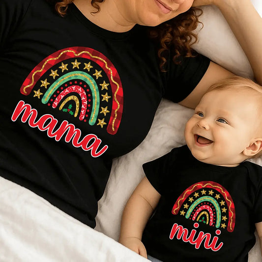Christmas Mama & Mini DTF Transfer – Matching Family Christmas Shirt Design - DTF NOVA