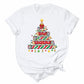 Christmas Pencil Tree Teacher DTF Transfer – Ready to Press Heat Transfers - DTF NOVA